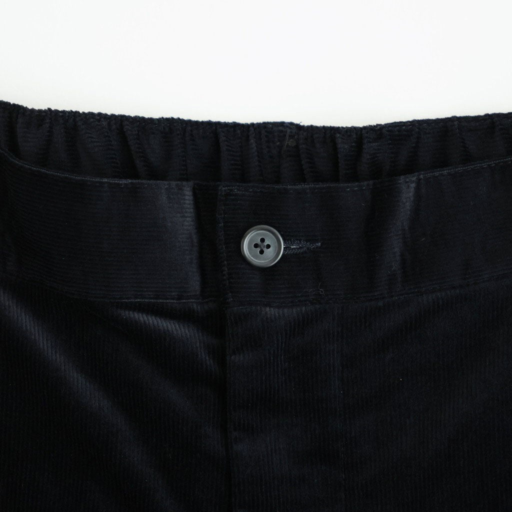 AIR CORDUROY WIDE TROUSERS #BLACK [FSC263-40087]