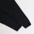 ROYAL CASHMERE FUR V-NECK SWEATER #NAVY [KRAGCW0910]