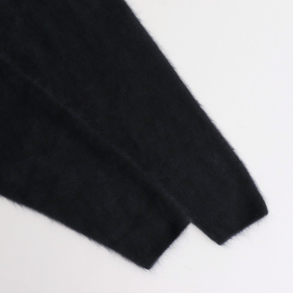 ROYAL CASHMERE FUR V-NECK SWEATER #NAVY [KRAGCW0910]