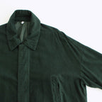 FBBBL | フランネル レーヨン・ガーメントダイ ロングブルゾン #DEEP GREEN [CW_FR026JK]