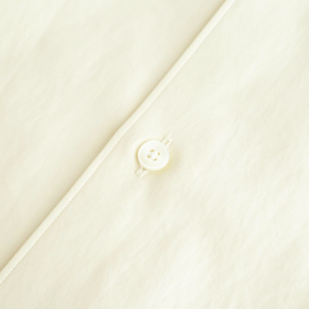 WASHED FINX TWILL SHIRT #VANILLA [A26SS04TN]