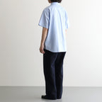 Button Shirt – Wide S/S #BLUE [11061113]