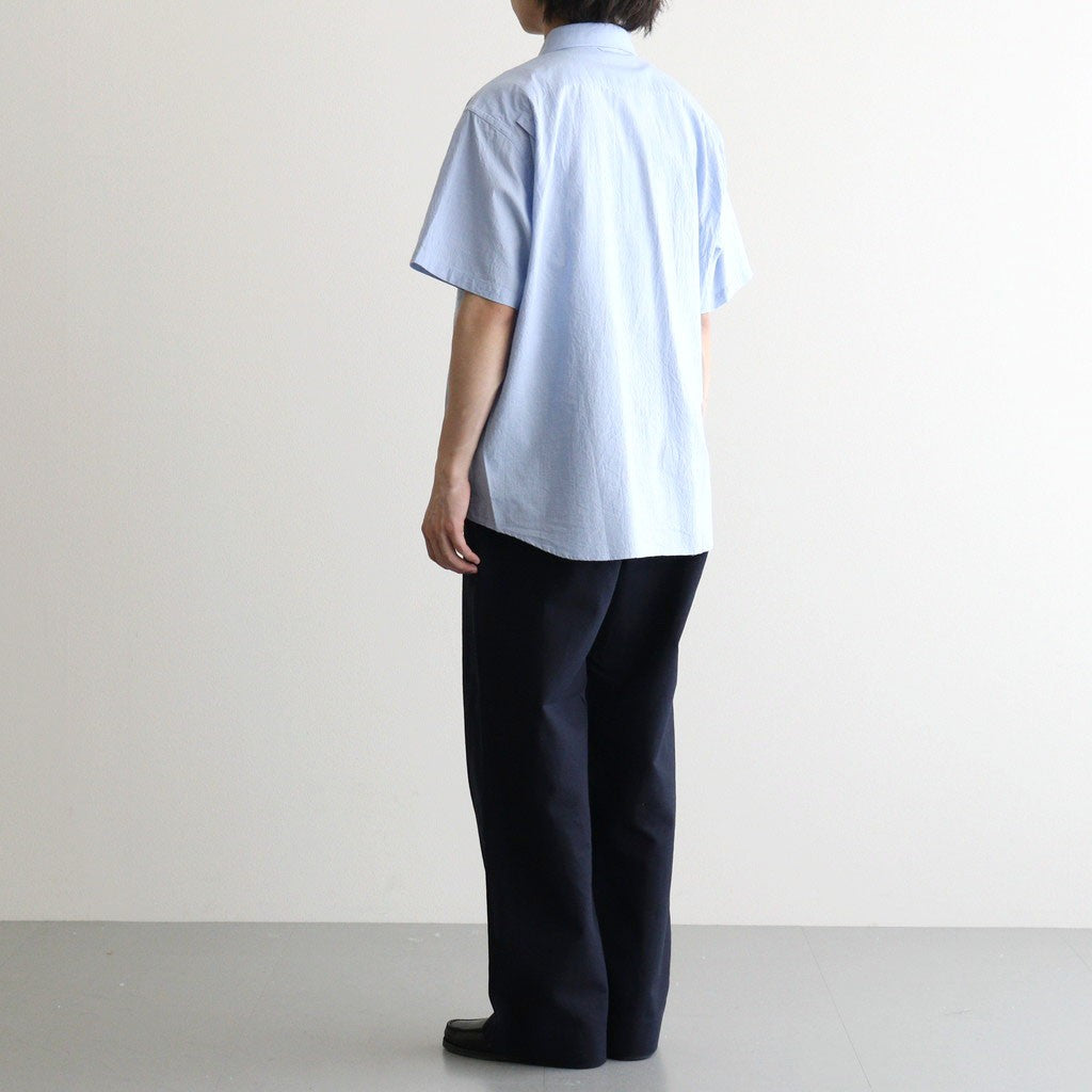 Button Shirt – Wide S/S #BLUE [11061113]