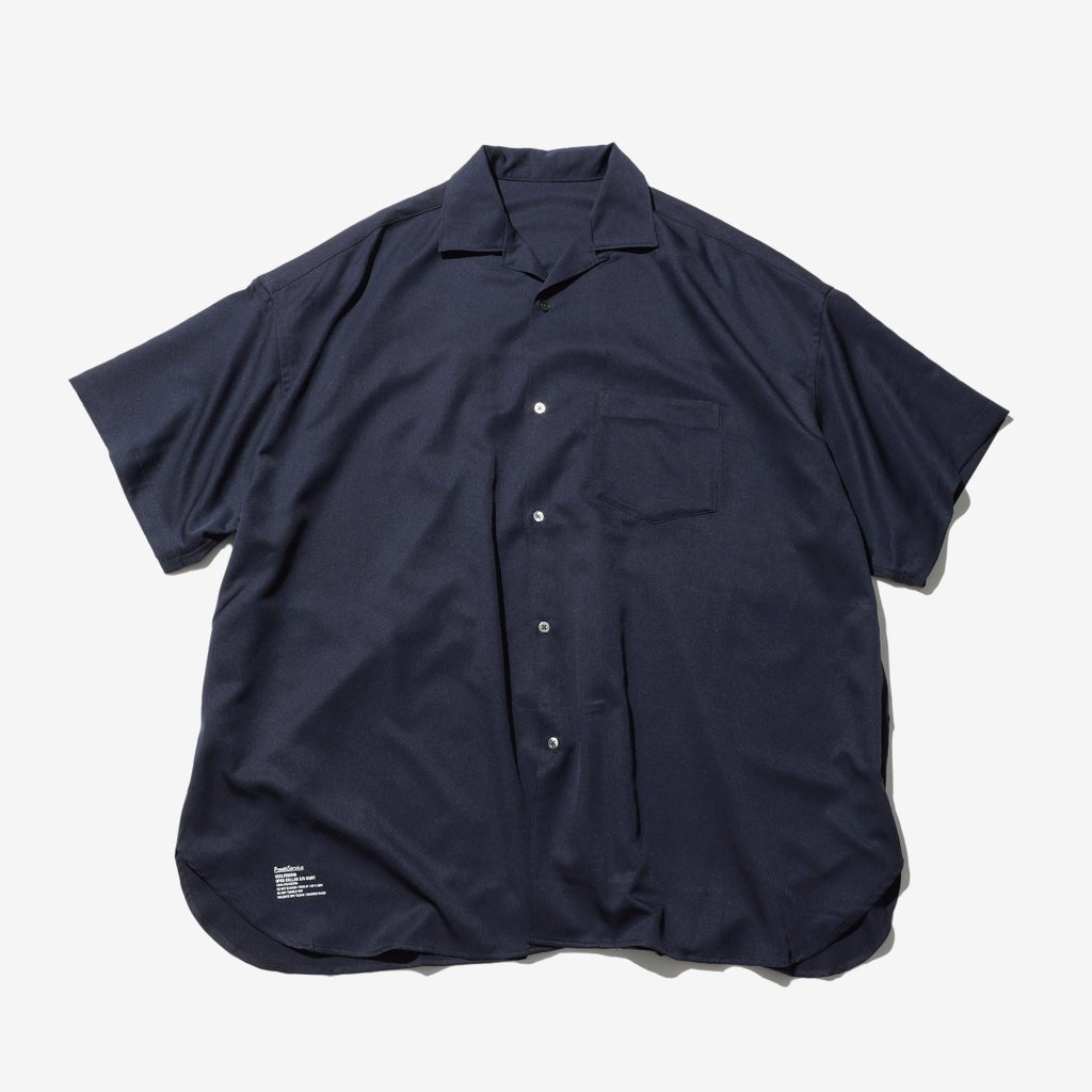 COOLFIBER OPEN COLLAR S/S SHIRT #NAVY [FSC251-50134]