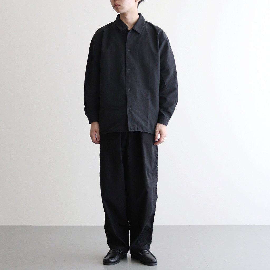 Garment Dyed Typewriter Parachute Pants #BLACK [GM243-40090]