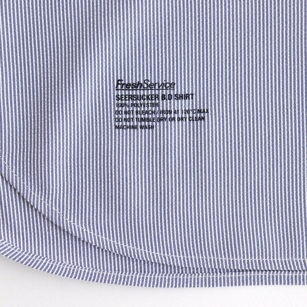 SEERSUCKER B.D SHIRT #BLUE [FSC252-50043]