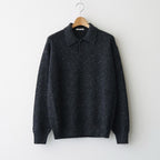 CASHMERE NEP KNIT POLO #MIX BLACK [A26AP02NE]