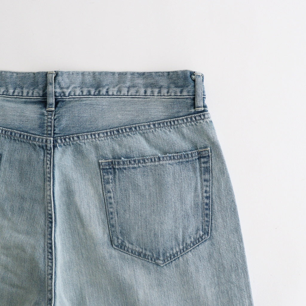 FADED SELVEDGE LIGHT DENIM PANTS #LIGHT INDIGO [A26SP02DE]