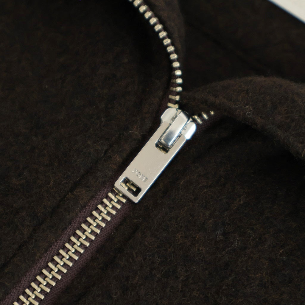 Wool Fleece Half Zip Pullover #BROWN [YK25FW01090B]