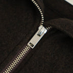 Wool Fleece Half Zip Pullover #BROWN [YK25FW01090B]