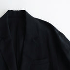 LI/NY POPLIN SINGLE BREASTED JACKET #BLACK [ST.1115]