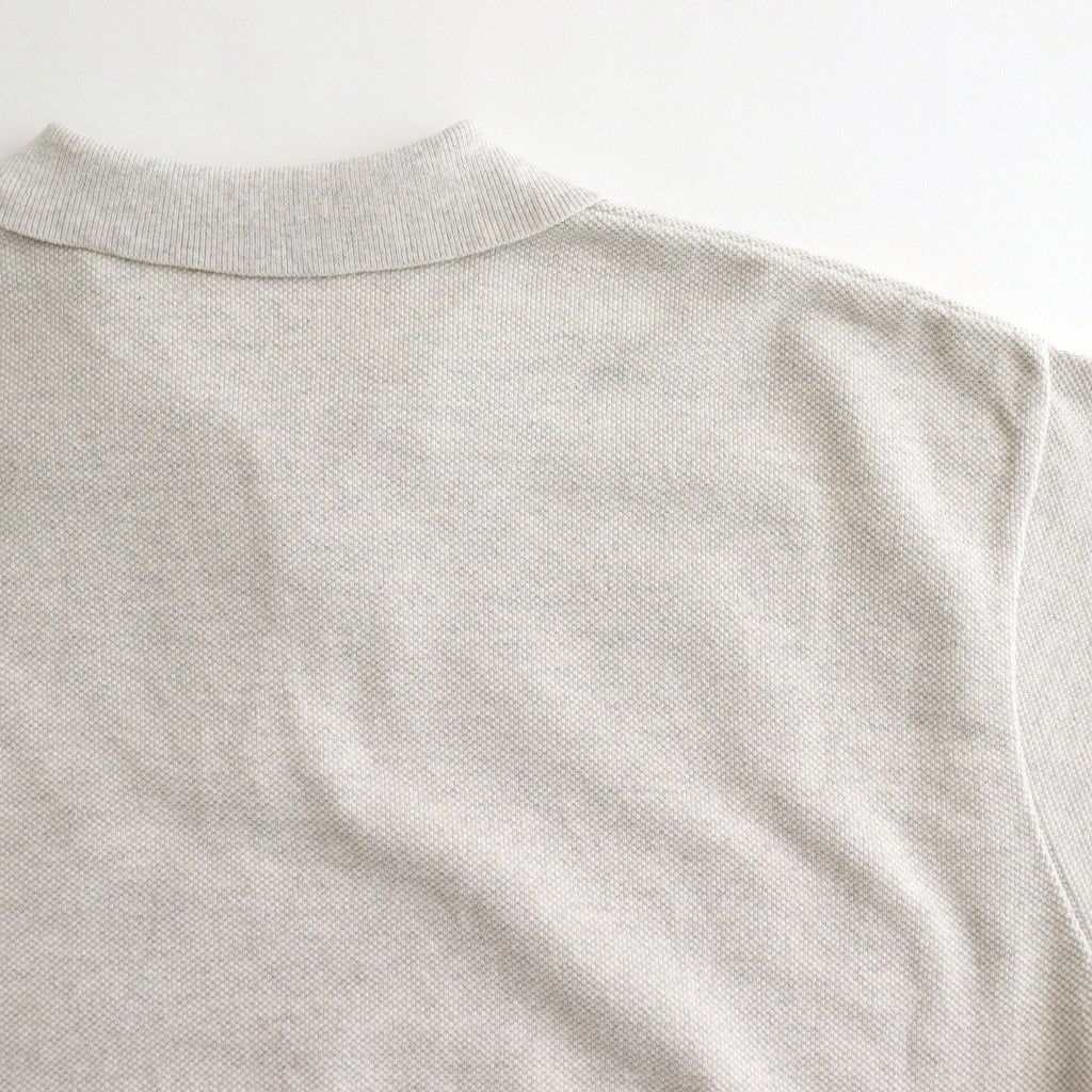 Moss Stitch Polo #Oatmeal [2501-011]