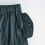 LEATHER LIKE POLYESTER CARGO PANTS #DUSTY GREEN [YK24SS0638P]