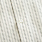 COTTON SILK STRIPE SHIRT #LIGHT GRAY STRIPE [A26AS01CS]