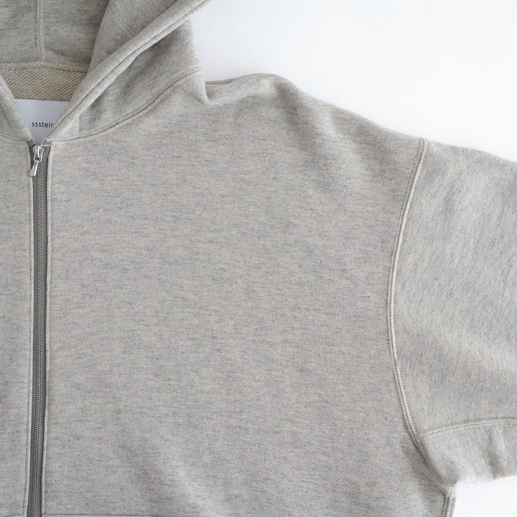 COTTON CASHMERE SWEAT ZIP HOODY #GREY [ST.1469]