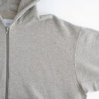 COTTON CASHMERE SWEAT ZIP HOODY #GREY [ST.1469]