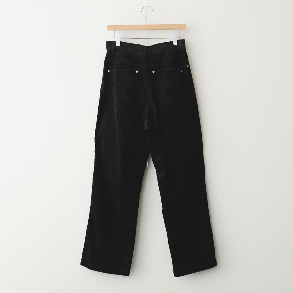 Chunky Corduroy Pants #BLK [12610703]