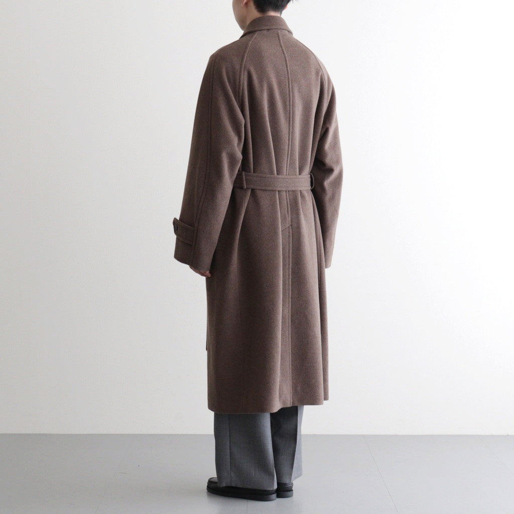 SUPER FINE WOOL MOSSER SOUTIEN COLLAR COAT #TOP BROWN [A25AC01WM