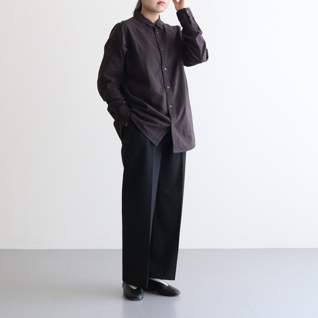 伊勢木綿のシャツ #C.GRAY