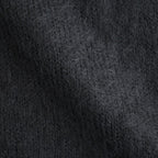 BRUSHED SUPER KID MOHAIR KNIT POLO #INK BLACK [A26AP01KM]