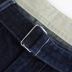 Selvage Denim Belted Pants #INDIGO_DARK FADE [GU261-40064DB]