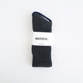 LOOSE PILE CREW SOCKS #CHARCOAL [R1334-AW25]