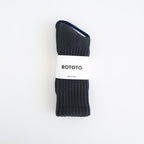 LOOSE PILE CREW SOCKS #CHARCOAL [R1334-AW25]