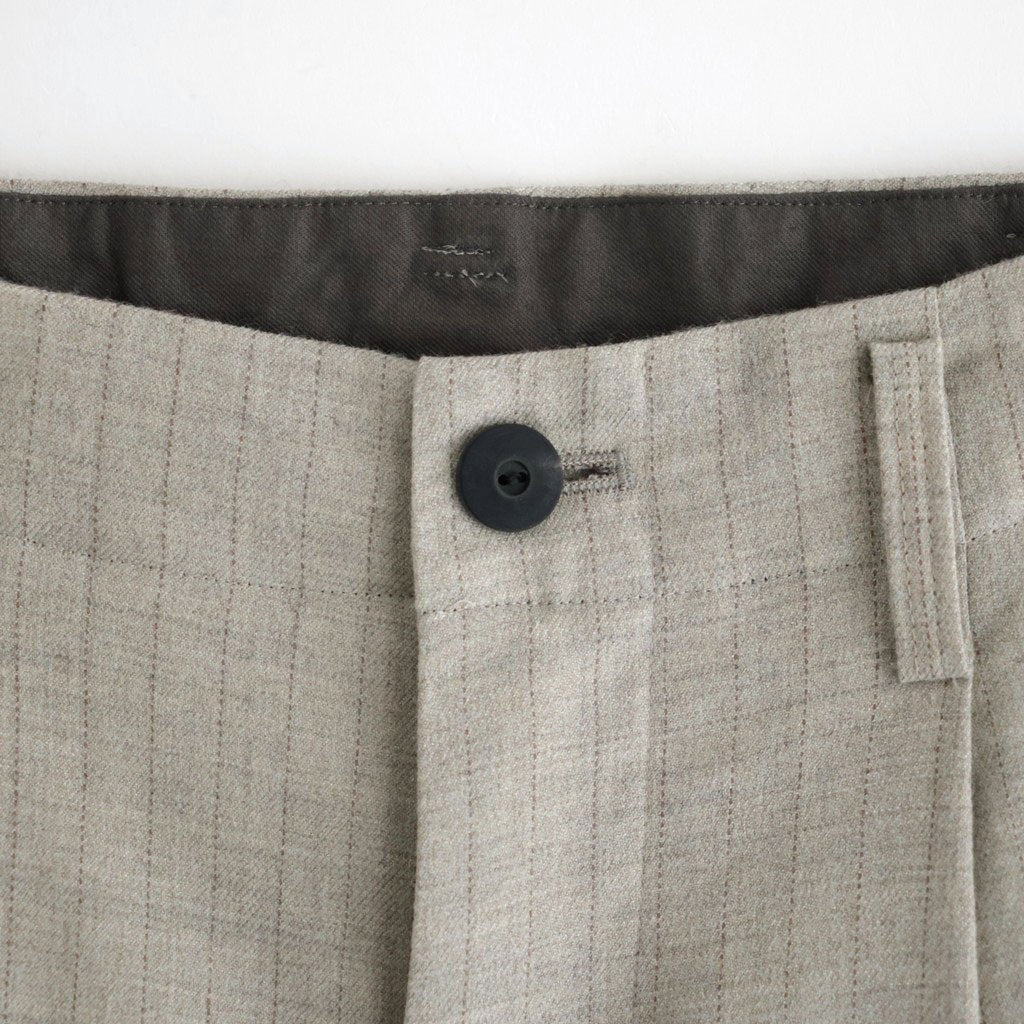 よそいきシンプル2タックワイドPT #BEIGE STRIPE [D226-P153]