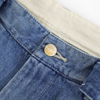 Selvage Denim Belted Pants #INDIGO_LIGHT FADE [GU261-40064LB]