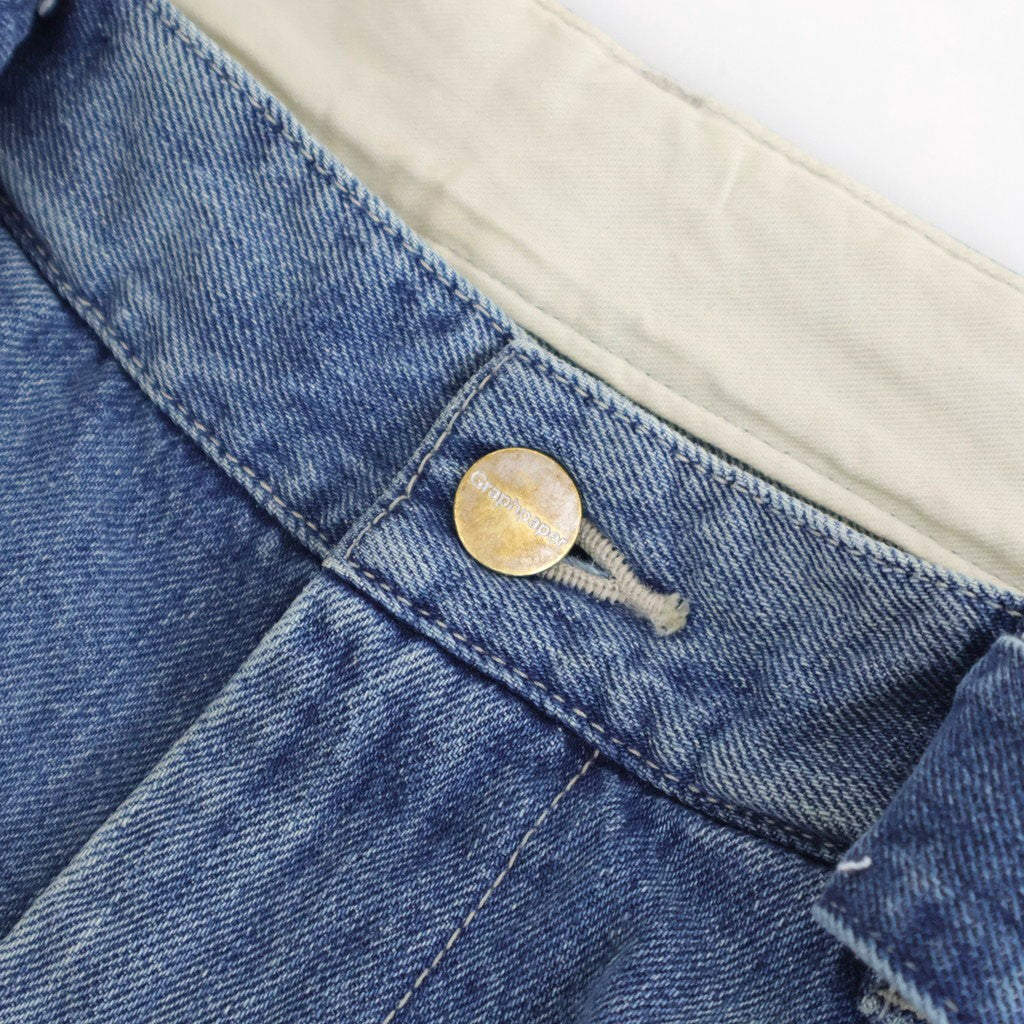 Selvage Denim Belted Pants #INDIGO_LIGHT FADE [GU261-40064LB]