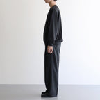 SUPER LIGHT WOOL TWO-TUCK SLACKS #TOP CHARCOAL [A25AP05OS]