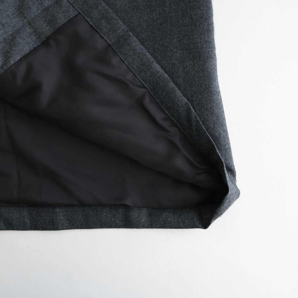 SUPER LIGHT WOOL PADDED COAT #TOP CHARCOAL [A26AC01OS]