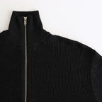 WASHI RAYON SHEER DRIVERS KNIT #BLACK [YK25SS0962S]