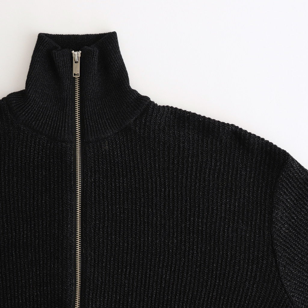 WASHI RAYON SHEER DRIVERS KNIT #BLACK [YK25SS0962S]