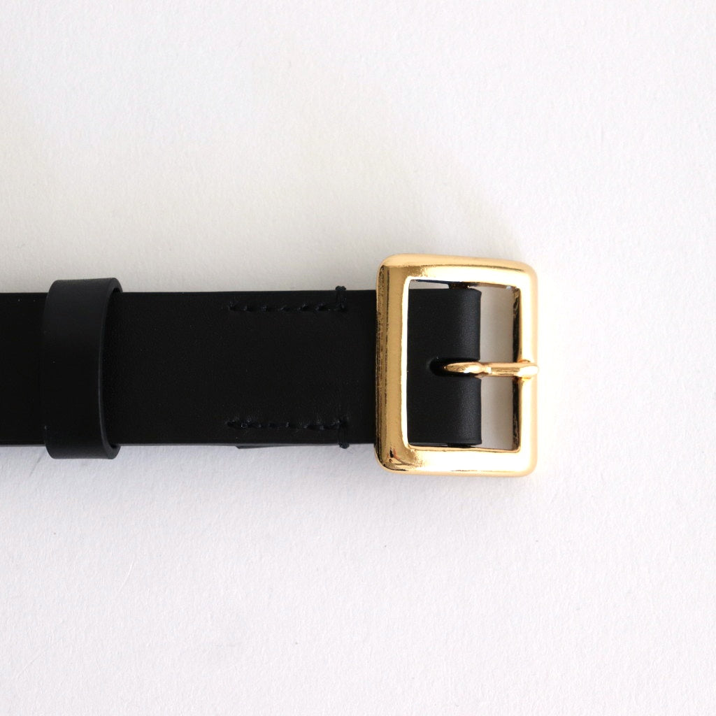 SQUARE BUCKLE BELT #BLACK [A25SB05RP-M]