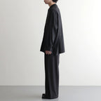 Wool Washer Tropical 2pleated Easy Trousers #CARBON [YK26SS01173P]