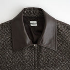 Herringborn Tweed Zip Blouson #Brown [YK26FW01314B]