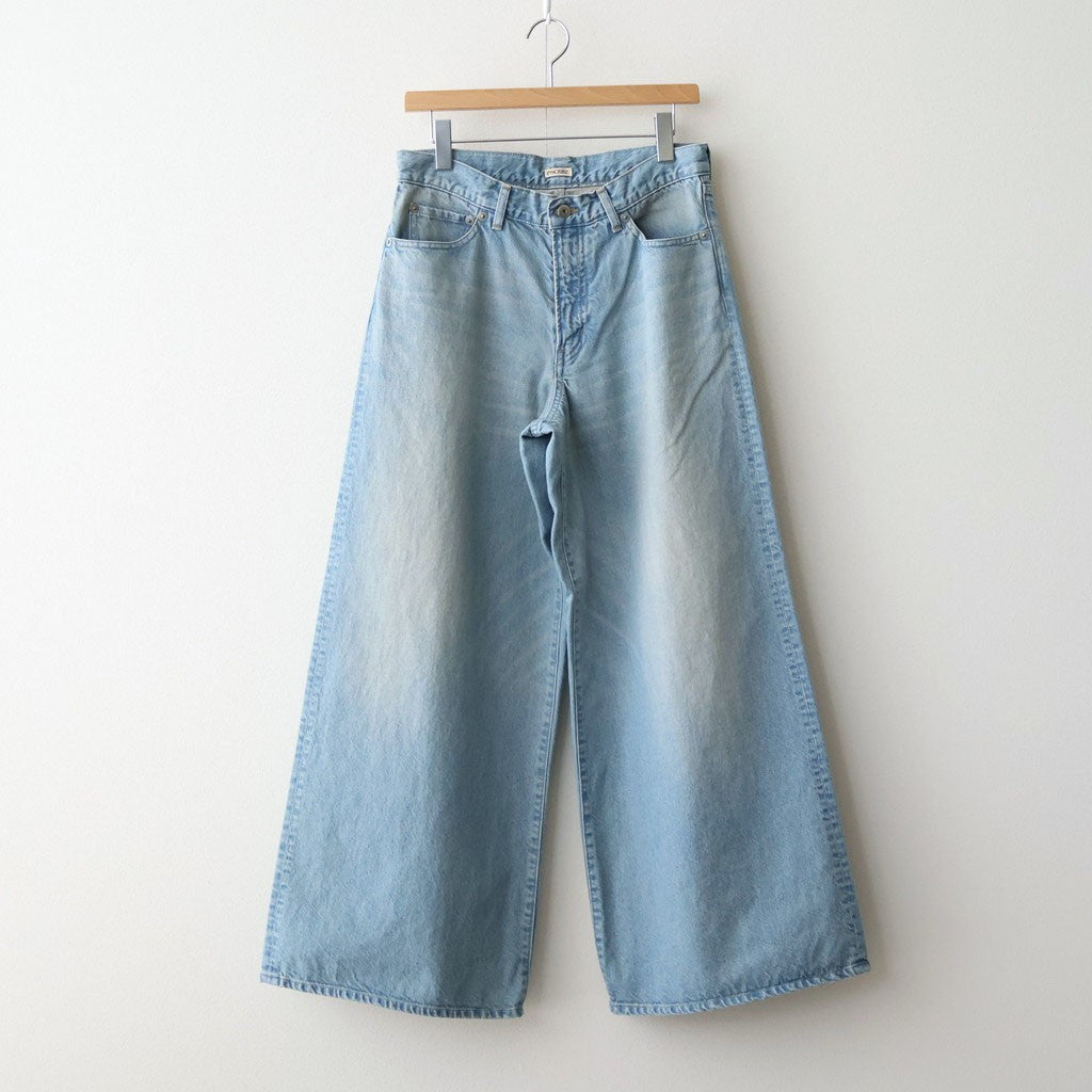 Used Denim Baggy Pants #LIGHT BLUE [ID-PT53]