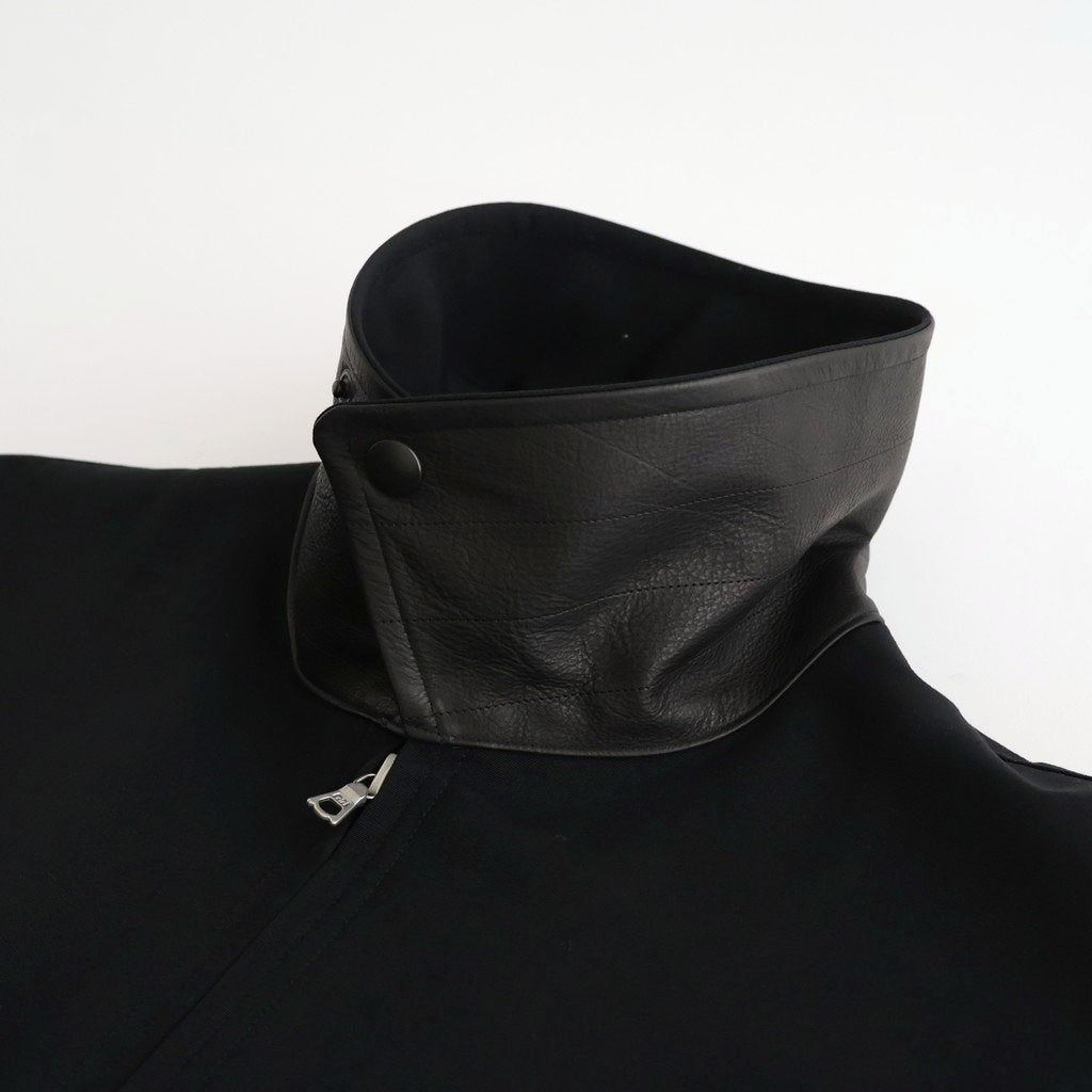 WOOL MAX CANVAS BLOUSON #BLACK [A26SB02WC]