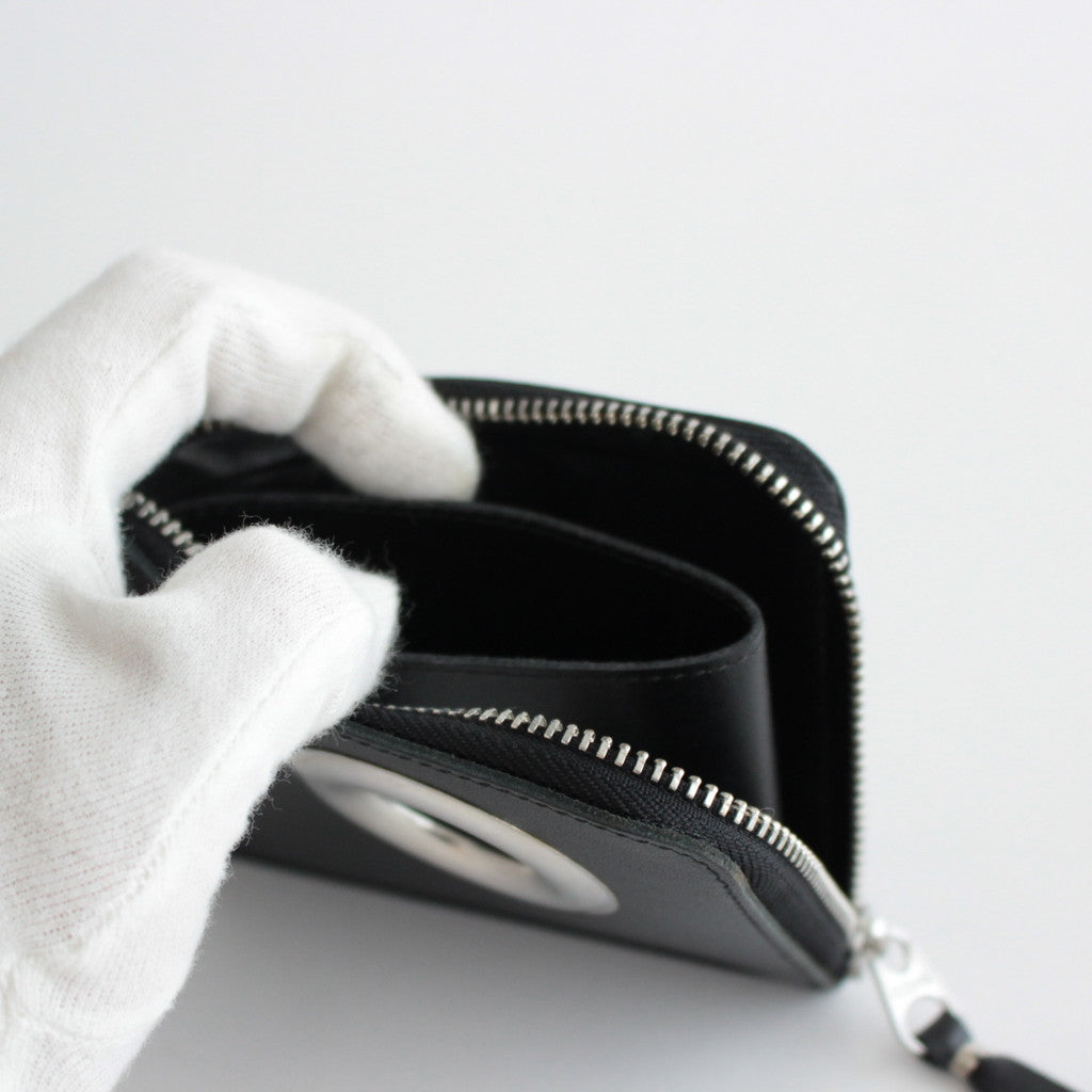 L字型ZIP財布 - SILVER EYELET #BLACK [8Z-Z031-051]