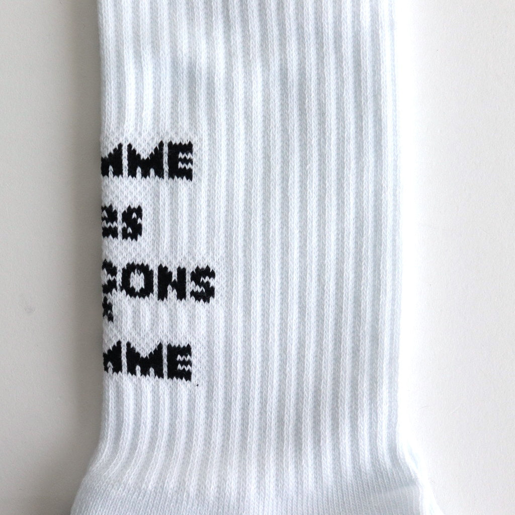 綿パイルライン入りソックス #WHITE [HO-K502-051]