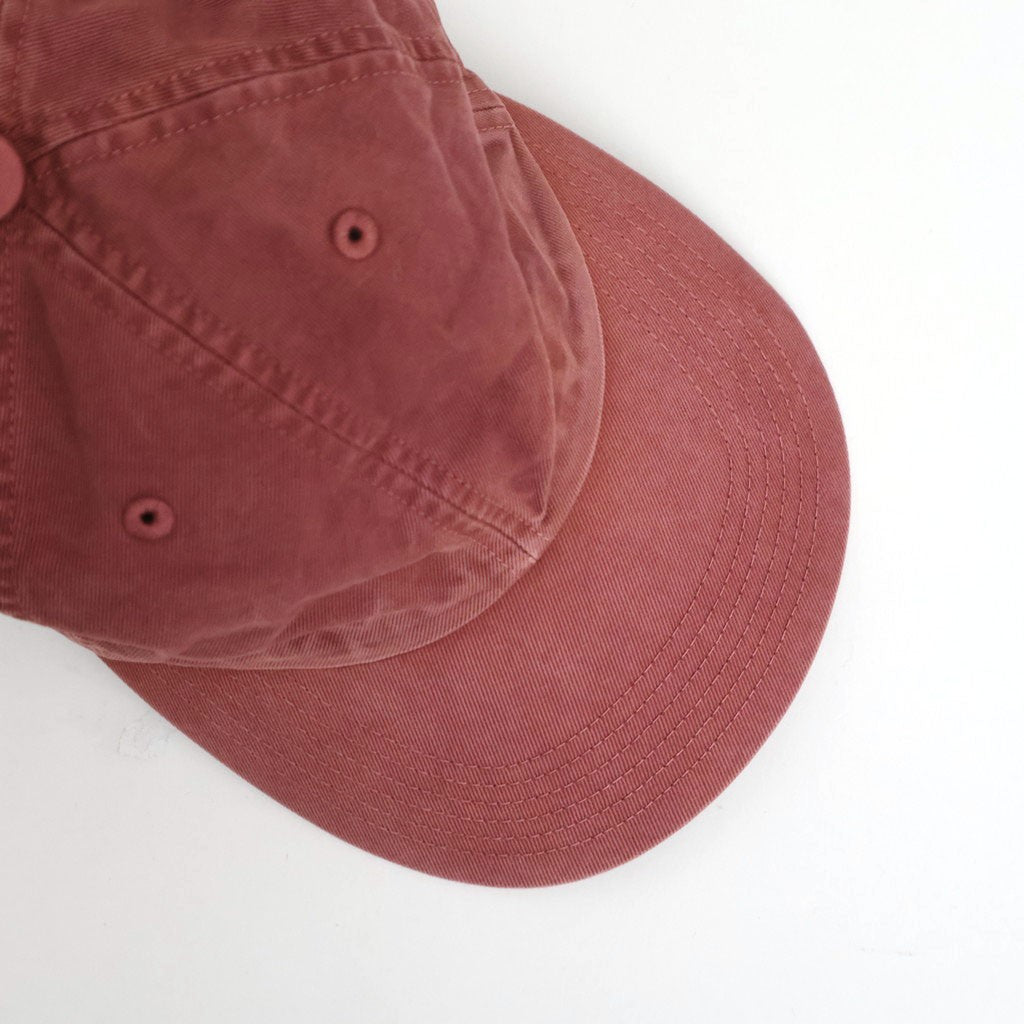 GARMENT-DYED FINX CHINO CAP MADE BY KIJIMA TAKAYUKI #RED BROWN [A26SC02KT]
