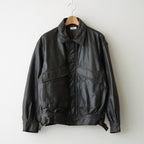 Leather Flight Jacket #Dark Brown [YK26FW01304B]