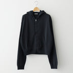 HIGH TWIST LIGHT SWEAT ZIP PARKA #INK BLACK [A26SP01MU]