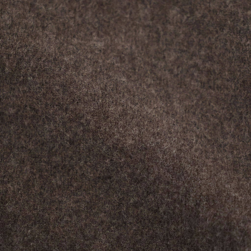 EXTRA FINE WOOL KNIT CREW NECK LS #MOCHA [ST.1634]