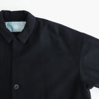 メルトンBigハーフコート #BLACK [D225-C548]