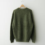 BRUSHED SUPER KID MOHAIR KNIT P/O #OLIVE [A25AP02KM]