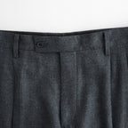 SUPER LIGHT WOOL TWO-TUCK SLACKS #TOP CHARCOAL [A26AP03OS]