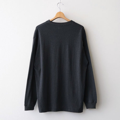 Border L/S Cutsew #CHARCOAL [2601-012]