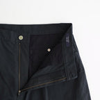 ナイロンオックス 製品染め タックパンツ #BLACK [HQ-P003-051]